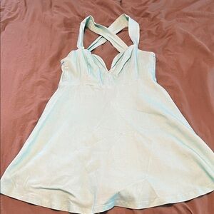 Tobi Aqua Halter Dress